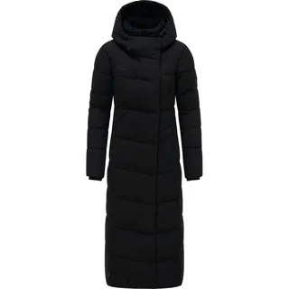 Steppmantel RAGWEAR "Steppmantel Pavla Extralong", Damen, Gr. XS, schwarz, Obermaterial: 100% Polyester PES.  Obermaterial: Futter: 100% Polyester PES. 100% Polyester PES., Mäntel Steppmantel