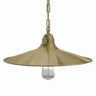 Pendelleuchte außen E27 Messing IP23 d: 41 cm rund Lampe hängend Balkon Decke