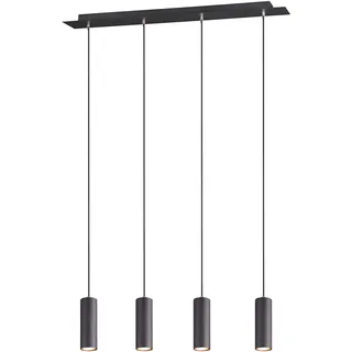 Trio Marley 4-flg. 75 cm zylinderförmig schwarz