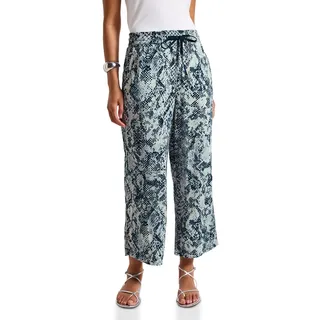 Street One Gemusterte Wide Leg Hose