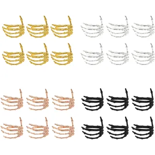 Serviettenringe,Weingeschirr,Geisterhand Serviettenring,Legierung Serviettenring,Imitation Gin-Geschirr - Gold, Silber, Schwarz