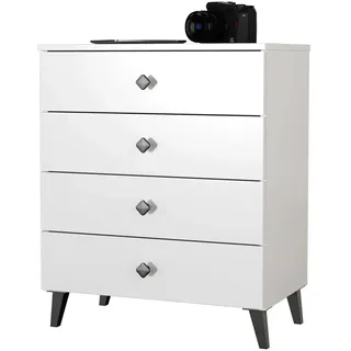 Akord Kommode 60 cm breit ¦ weiß ¦ Maße (cm): B: 60 H: 73