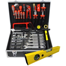 Bild von 759-63 Alu Werkzeugkoffer mit Werkzeug Set Werkzeugkiste komplett | Werkzeugkasten