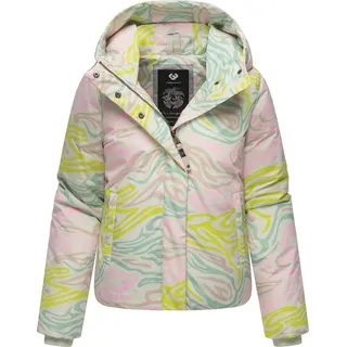 Ragwear Winterjacke "Winterjacke Amarrena" mit Kapuze Wasserdichte Damen Steppjacke mit modischem Farbverlauf, light mint