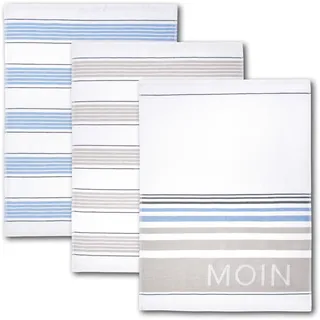 Dyckhoff Geschirrtuch »Moin« 100% Baumwolle, saugfähig, 50 x 70 cm, beige