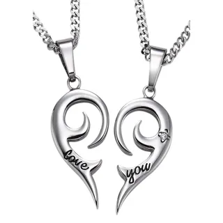 FIRETTI "Multipack Schmuck Geschenk Halsketten LIEBE", (4 Stk. tlg.) mit Zirkonia (synth.),