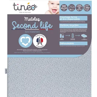 Tinéo Matratze, Polyester, weiß, 60 x 120 cm