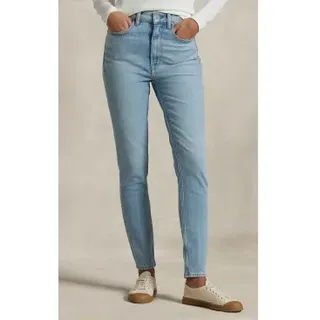 Polo Ralph Lauren für Damen. 211969390001 Super Slim High Rise Jeans blau (30/32), Lässig, Baumwolle, Denim