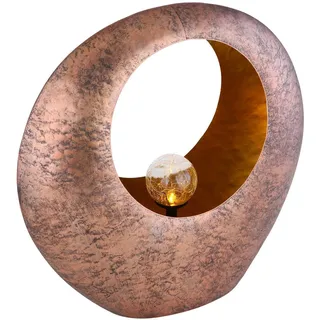 GLOBO Solarleuchte, Skulptur rund, Metall 35x13,5x37 cm
