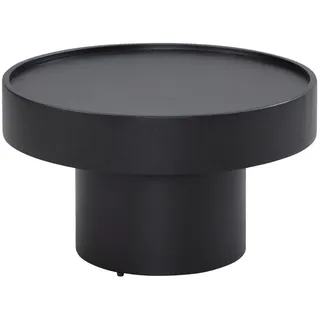 Wohnling Beistelltisch Rund Schwarz Metall 60 x 60 x 36 cm