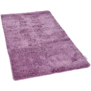 TOM TAILOR HOME Badematte "Soft Bath" Höhe 27 mm rutschhemmend beschichtet fußbodenheizungsgeeignet  schnell trocknend  strapazierfähig Badteppich, Uni Farben, rechteckig & quadratisch erhältlich, lila