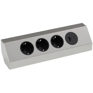 Kalb Material Für Möbel Mehrfachsteckdose 3x 230V Schwarz 2 St.