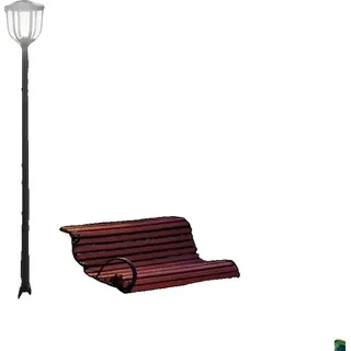 Außen-Stehlampe, Solar betrieben, IP44 Schutz