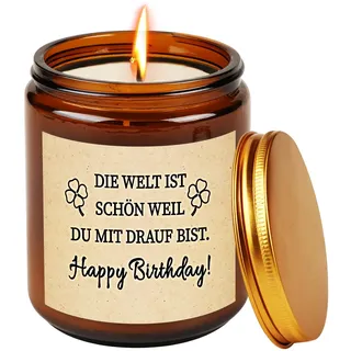 TUZELIYA Geburtstagsgeschenk für Frauen - Kerzen Geschenk für Frauen & Männer - Geburtstagsgeschenk für Frau Mama Tochter Oma Freundin Schwester - Beste Freundin Geschenk - Duftkerzen im Glas