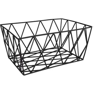 KLEINE WOLKE Aufbewahrungskorb Slack 28 x 19 x 12 cm schwarz