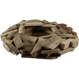 AM Design Dekokranz »Holzkranz mit rustikalem Charme« in natürlicher Optik – ideal für individuelle Dekorationsideen, beige