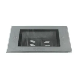 Brumberg 14678223 LED-Bodeneinbauleuchte 230 V AC, 50 Hz, 2 x 5, 4 W, je 30°, 3000 K, edelstahl, M IP67