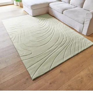 Andiamo Dale Kurzflorteppich 80 x 150 cm Salbei