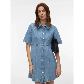 Vero Moda Jeanskleid Kurz Light Blue Denim 34