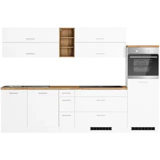 kochstation Küchenzeile KS-Milan 300 cm weiß