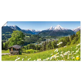 Artland Wandbild »Landschaft in den Bayerischen Alpen«, Berge, (1 St.), als Alubild, Outdoorbild, Leinwandbild, Poster, Wandaufkleber, grün