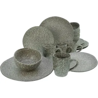 CreaTable Granit Kombiservice 16-tlg. grau