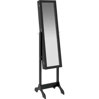 vidaXL Standspiegel Schwarz 34x37x146 cm - Schwarz