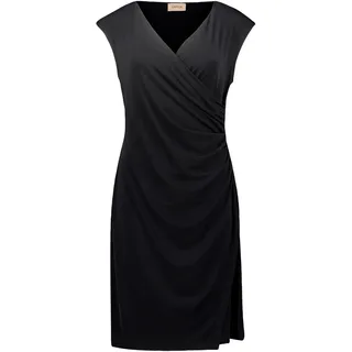 Cartoon Damen Casual-Kleid ohne Arm Schwarz,40