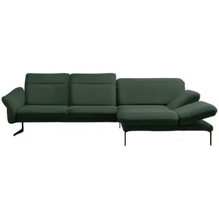 Himolla Ecksofa , Grün , Metall , Ottomane rechts, L-Form , 299x203 cm , Blauer Engel, Goldenes M, Made in Germany, Emas , Typenauswahl, Lederauswahl, Stoffauswahl, Sitzqualitäten, Hocker erhältlich, individuell planbar , Wohnzimmer, Sofas & Couches, Wohnlandschaften, Ecksofas