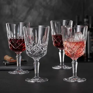 Nachtmann Vorteilset 2 x 4 Stück Noblesse Cocktail/Weinglas Set/4 104247 und Geschenk + Spende