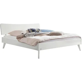 Hasena Lounge Caluso Bettgestell Massivholz - Weiss deckend