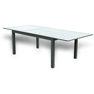 Home Deluxe Gartentisch Casa Ausziehtisch 160 x 100 x 74 cm Anthrazit