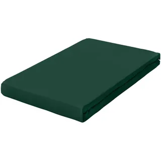 Pure Baumwolle 90 x 190 - 100 x 220 cm green deep