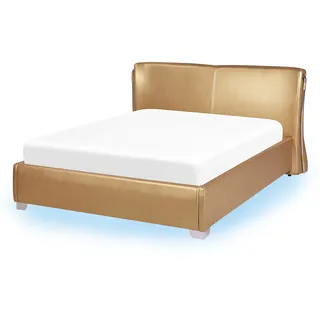 Beliani Paris 140 x 200 cm Gold