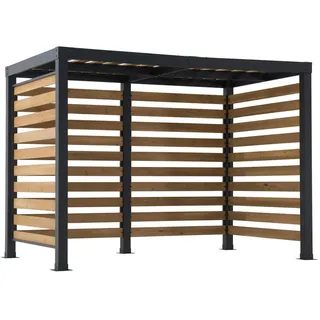 Pavillon , Metall , Zeder , 313x223x191 cm , wetterbeständig , Sonnenschutz, Pavillons