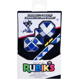 Rubik's 6064893 Verbindungsschlange, 2er-Pack Würfel, 3D-Puzzle-Spiel, Stressabbau, Fidget-Spielzeug, Aktivitätswürfel, Reisespiel, Geschenkidee, für Erwachsene und Kinder ab 8 Jahren, Mehrfarbig