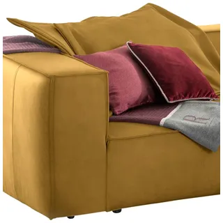 W.SCHILLIG Sofakissen »around-the-block« Dekokissen mit Flatterbiese, gelb