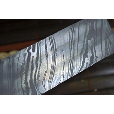Perkin Messer Damastknüppel für Messerherstellung über 200 Schichten, 254 x 38 x 4,0 mm