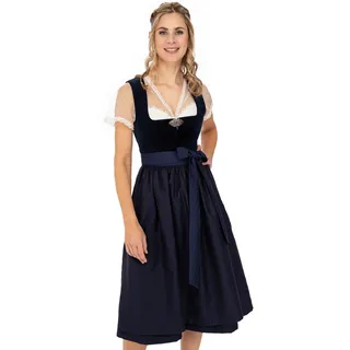 Dirndl MARJO "Dirndl MÖNCHSROTH", Damen, Gr. 44, EURO, blau (marine), Obermaterial: 100% Baumwolle CO., Kleider Dirndl