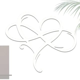 Metallwandkunst Wanddeko Herz aus Metall, Personalisierte Wandschild, Metall Liebe Wanddeko, Wandbehang Dekor, Für Außen, Innen, Balkon & Garten, Jubiläum (35 x 29 cm) (weiß)