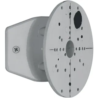 EGLO Außenstrahler Eckanbindung, Eckhalterung aus Stahl für Außenlampen, Farbe: Silber, Ø: 11,2 cm