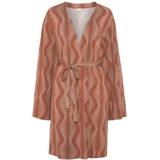LASCANA Damen Kimono Terracotta bedruckt Gr.36/38