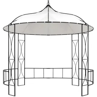 vidaXL Pavillon Ø 3 x 2,9 m weiß