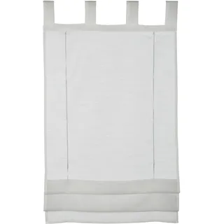 GARDINIA Raffrollo Voile Schlaufen 60 x 140 cm Weiß