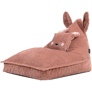I.C.O.N. Icon Robyn Kaninchen Cord Sitzsack Kinder mit Füllung, Rosa