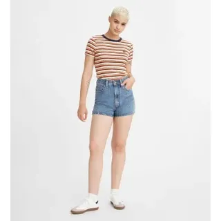 Levi's für Damen. A1965-0001 Mom High Waist Shorts blau (25), Lässig, Baumwolle, Denim