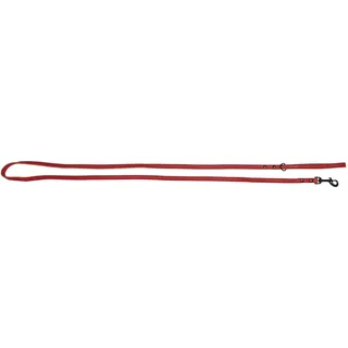 JACK AND VANILLA, Lange Hundeleine, Black Label-Modell, rote Farbe, Größe 12 mm x 180 cm