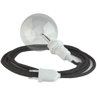 Creative Cables Rl03 5 M Hängeleuchte Für Lampenschirm - Glittering Grey / White - One Size