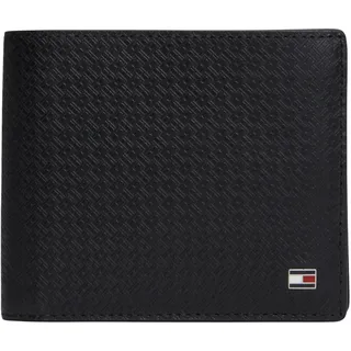Tommy Hilfiger Herren Geldbeutel Emboss and Coin aus Leder, Schwarz (Black), Einheitsgröße