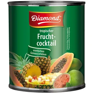 DIAMOND Tropischer Fruchtcocktail, leicht gezuckerte Fruchtmischung für exotischen Fruchtsalat und Cocktails - 1 x 3 kg